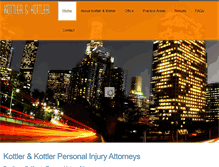 Tablet Screenshot of kottlerpersonalinjuryattorney.com